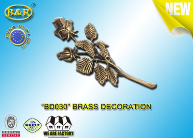 Não as rosas BD030 de bronze bronzeiam a liga de cobre material fúnebre do tamanho 23.5×11 Cm da decoração