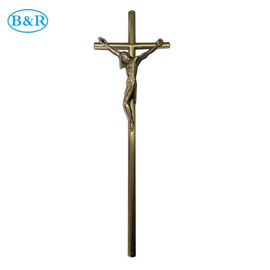 Faça sob medida a cruz de 52×16 Cm Zamak e a referência do crucifixo nenhuns ornamento do caixão D078