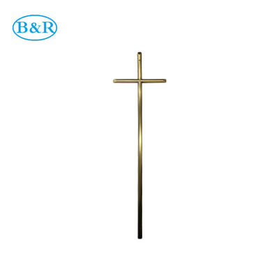 Cruz fúnebre do caixão da cor do ouro de D017 57*16.5cm
