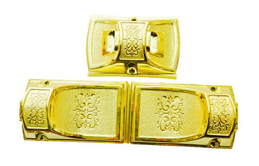 Hardware dourado C008 do caixão da cor/acessórios caixão do canto com barra de aço