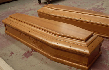caixão fúnebre de 192-56-43cm Itália, caixões de madeira do paulownia