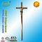 a cruz e o crucifixo do zamak de 52cm*16cm com forma denominam a decoração liga de zinco da cor D043 de bronze antiga
