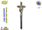 Cruz de Zamak e da decoração liga de zinco do caixão do crucifixo acessórios fúnebres D007 55*17cm