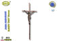 Cor transversal liga de zinco do bronze da qualidade da decoração D051 Itália de /coffin do crucifixo do zamak