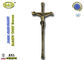 Tamanho do tamanho 39*15cm da cor do bronze do crucifixo D056 do zamak da decoração do caixão