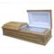 Caixão fúnebre do certificado de CIQ/caixões de madeira com forro e forro da tampa