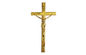 Cruzes de Zamak e crucifixos católicos, decoração de madeira D006 do caixão