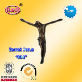 Peça transversal liga de zinco do tamanho 10.2*11.2cm de Zamak Jesus para o crucifixo, não “J05”