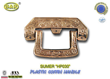 Punhos plásticos do caixão do ouro europeu do estilo HP030 para a decoração do caixão