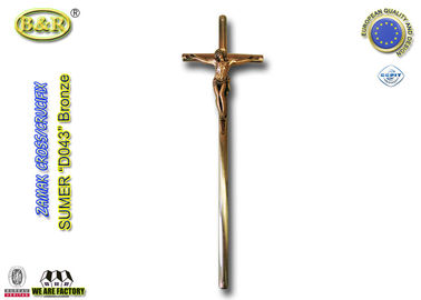 a cruz e o crucifixo do zamak de 52cm*16cm com forma denominam a decoração liga de zinco da cor D043 de bronze antiga