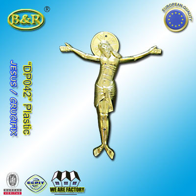 qualidade  Casket Plastic Decoration Coffin Lid Jesus Ref No DP042 size 22x26.5cm plastico cristo jesus fábrica