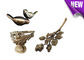 Nenhuma liga de cobre material da forma de bronze dos pares do pássaro das decorações da jarda da lápide BD009