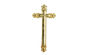 Cruz dourada da cor e decoração fúnebre DP021 do crucifixo